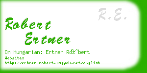 robert ertner business card